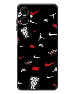 Чехол для Samsung Galaxy A08 с картинкой «Nike Mix Pattern»
