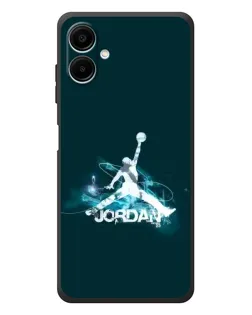Чехол для Samsung Galaxy A08 с картинкой «Jordan Blue Fire»