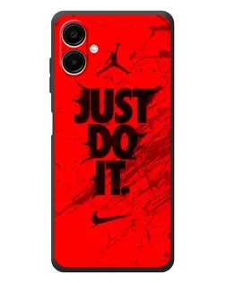 Чехол для Samsung Galaxy A08 с картинкой «Nike Just Do It»