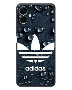 Чехол для Samsung Galaxy A08 с картинкой «Adidas Trefoil Blue»