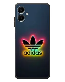 Чехол для Samsung Galaxy A08 с картинкой «Неоновый Adidas»
