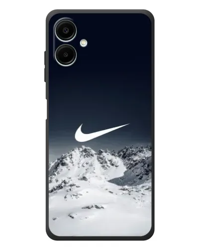Чехол для Samsung Galaxy A08 с картинкой «Nike — зимние горы» Чехол для Samsung Galaxy A08 с картинкой «Nike — зимние горы»