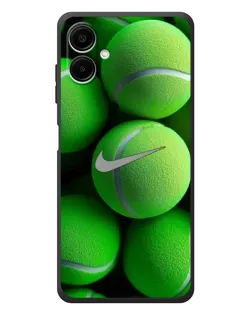 Чехол для Samsung Galaxy A08 с картинкой «Теннисные мячи Найк»