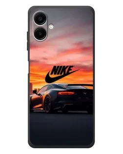 Чехол для Samsung Galaxy A08 с картинкой «Nike и суперкар»