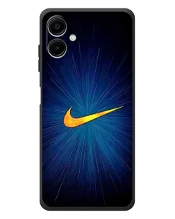Чехол для Samsung Galaxy A08 с картинкой «Синий пульс Nike»