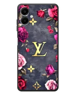 Чехол для Samsung Galaxy A08 с картинкой «Цветочный Louis Vuitton»