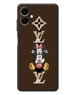 Чехол для Samsung Galaxy A08 с картинкой «LV и Микки Маус»