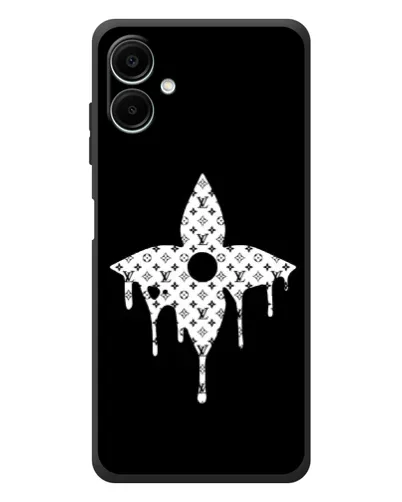 Чехол для Samsung Galaxy A08 с картинкой «Цветочная монограмма» Чехол для Samsung Galaxy A08 с картинкой «Цветочная монограмма»