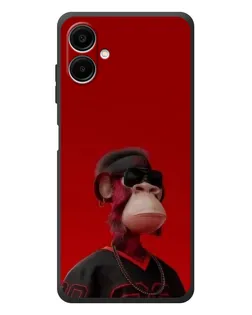 Чехол для Samsung Galaxy A08 с картинкой «Bored Ape в красном» Чехол для Samsung Galaxy A08 с картинкой «Bored Ape в красном»