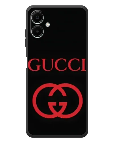Чехол для Samsung Galaxy A08 с картинкой «Gucci — красный логотип» Чехол для Samsung Galaxy A08 с картинкой «Gucci — красный логотип»