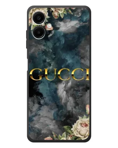 Чехол для Samsung Galaxy A08 с картинкой «Абстрактные цветы Gucci» Чехол для Samsung Galaxy A08 с картинкой «Абстрактные цветы Gucci»