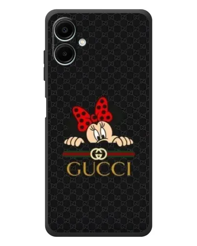 Чехол для Samsung Galaxy A08 с картинкой «Минни Маус Gucci — черный» Чехол для Samsung Galaxy A08 с картинкой «Минни Маус Gucci — черный»