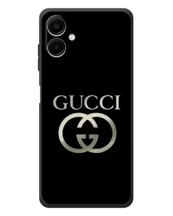 Чехол для Samsung Galaxy A08 с картинкой «Gucci — золото на черном» Чехол для Samsung Galaxy A08 с картинкой «Gucci — золото на черном»