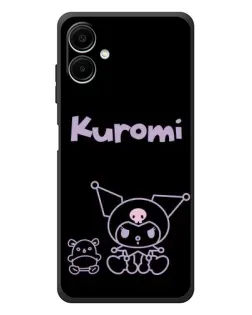 Чехол для Samsung Galaxy A08 с картинкой «Kuromi — черный минимализм» Чехол для Samsung Galaxy A08 с картинкой «Kuromi — черный минимализм»