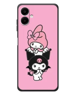 Чехол для Samsung Galaxy A08 с картинкой «My Melody и Kuromi»