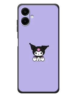 Чехол для Samsung Galaxy A08 с картинкой «Kuromi — фиолетовый минимализм»