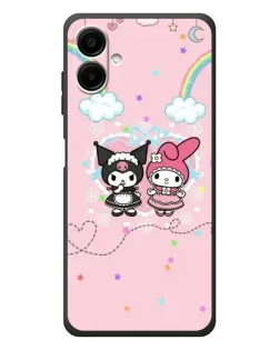 Чехол для Samsung Galaxy A08 с картинкой «My Melody и Kuromi»