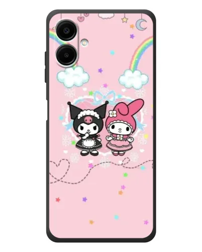 Чехол для Samsung Galaxy A08 с картинкой «My Melody и Kuromi» Чехол для Samsung Galaxy A08 с картинкой «My Melody и Kuromi»