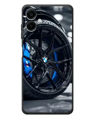 Чехол для Samsung Galaxy A08 с картинкой «Колесо BMW вблизи» Чехол для Samsung Galaxy A08 с картинкой «Колесо BMW вблизи»