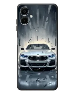 Чехол для Samsung Galaxy A08 с картинкой «BMW в свете фар» Чехол для Samsung Galaxy A08 с картинкой «BMW в свете фар»