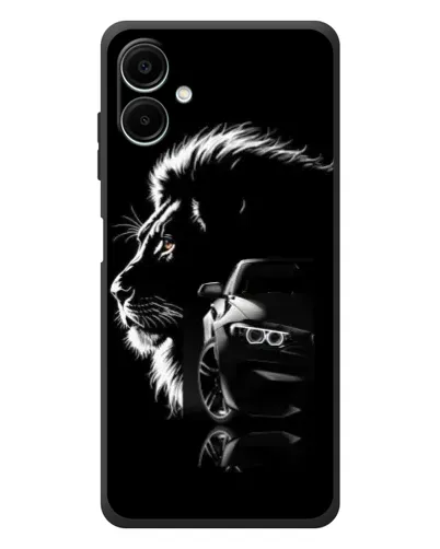 Чехол для Samsung Galaxy A08 с картинкой «BMW и лев» Чехол для Samsung Galaxy A08 с картинкой «BMW и лев»