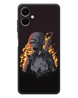 Чехол для Samsung Galaxy A08 с картинкой «PUBG — огненный силуэт» Чехол для Samsung Galaxy A08 с картинкой «PUBG — огненный силуэт»