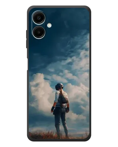 Чехол для Samsung Galaxy A08 с картинкой «Герой PUBG на скале» Чехол для Samsung Galaxy A08 с картинкой «Герой PUBG на скале»