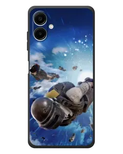 Чехол для Samsung Galaxy A08 с картинкой «Десант PUBG — прыжок» Чехол для Samsung Galaxy A08 с картинкой «Десант PUBG — прыжок»