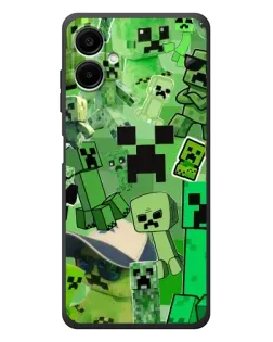 Чехол для Samsung Galaxy A08 с картинкой «Криперы Minecraft» Чехол для Samsung Galaxy A08 с картинкой «Криперы Minecraft»