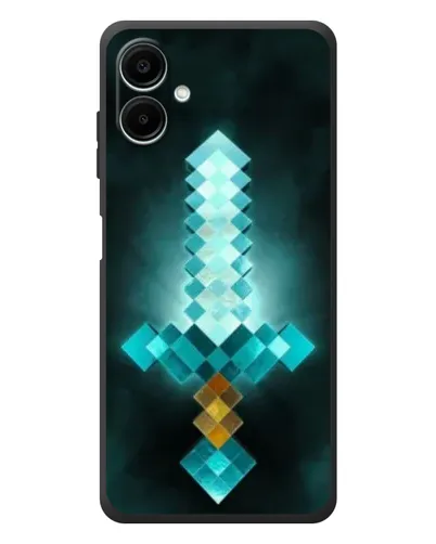 Чехол для Samsung Galaxy A08 с картинкой «Алмазный меч неон» Чехол для Samsung Galaxy A08 с картинкой «Алмазный меч неон»