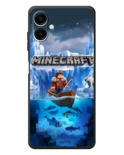 Чехол для Samsung Galaxy A08 с картинкой «Minecraft ледяной мир» Чехол для Samsung Galaxy A08 с картинкой «Minecraft ледяной мир»