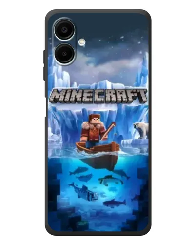 Чехол для Samsung Galaxy A08 с картинкой «Minecraft ледяной мир» Чехол для Samsung Galaxy A08 с картинкой «Minecraft ледяной мир»