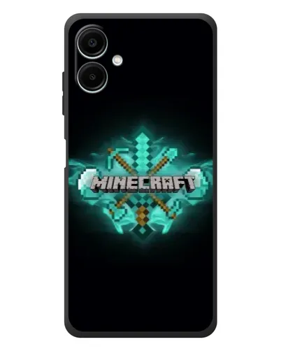 Чехол для Samsung Galaxy A08 с картинкой «Minecraft Diamond лого» Чехол для Samsung Galaxy A08 с картинкой «Minecraft Diamond лого»