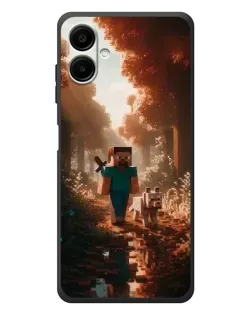 Чехол для Samsung Galaxy A08 с картинкой «Стив в лесу» Чехол для Samsung Galaxy A08 с картинкой «Стив в лесу»