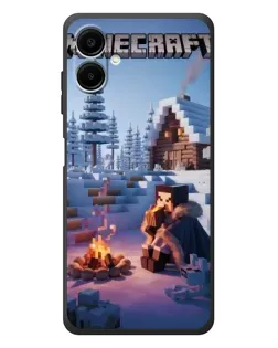 Чехол для Samsung Galaxy A08 с картинкой «Зимний Minecraft» Чехол для Samsung Galaxy A08 с картинкой «Зимний Minecraft»