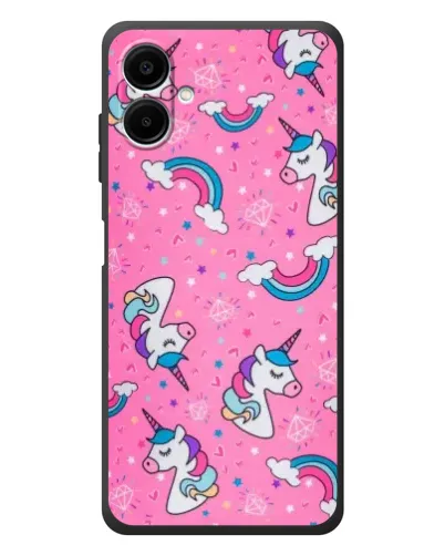 Чехол для Samsung Galaxy A08 с картинкой «Unicorn паттерн розовый» Чехол для Samsung Galaxy A08 с картинкой «Unicorn паттерн розовый»