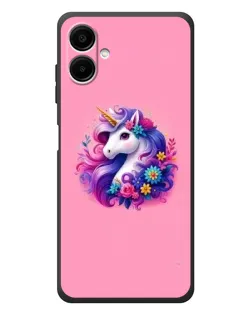 Чехол для Samsung Galaxy A08 с картинкой «Сказочный единорог»