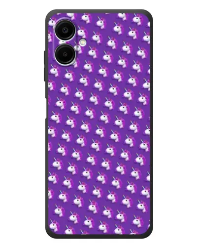 Чехол для Samsung Galaxy A08 с картинкой «Единороги на фиолетовом» Чехол для Samsung Galaxy A08 с картинкой «Единороги на фиолетовом»