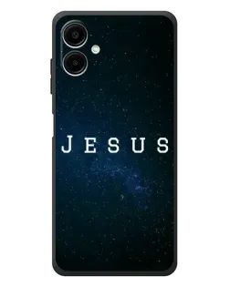 Чехол для Samsung Galaxy A08 с картинкой «Звездное небо Jesus»