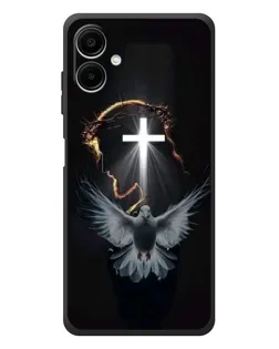 Чехол для Samsung Galaxy A08 с картинкой «Голубь и Свет»