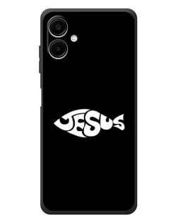 Чехол для Samsung Galaxy A08 с картинкой «Рыба Jesus»