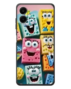Чехол для Samsung Galaxy A08 с картинкой «Цветные губки»