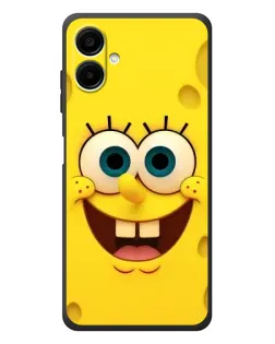 Чехол для Samsung Galaxy A08 с картинкой «Губка Боб улыбка»