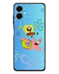 Чехол для Samsung Galaxy A08 с картинкой «Спанч Боб и Патрик»