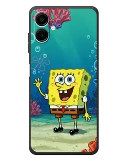 Чехол для Samsung Galaxy A08 с картинкой «Подводный привет»