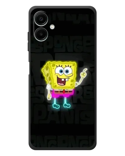 Чехол для Samsung Galaxy A08 с картинкой «Неоновый Губка Боб» Чехол для Samsung Galaxy A08 с картинкой «Неоновый Губка Боб»
