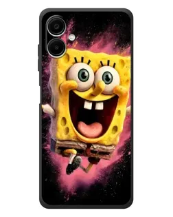 Чехол для Samsung Galaxy A08 с картинкой «Взрывной Спанч Боб»