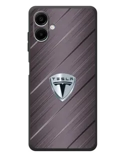 Чехол для Samsung Galaxy A08 с картинкой «Металлическая текстура Tesla» Чехол для Samsung Galaxy A08 с картинкой «Металлическая текстура Tesla»