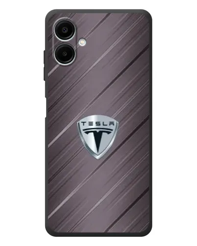Чехол для Samsung Galaxy A08 с картинкой «Металлическая текстура Tesla» Чехол для Samsung Galaxy A08 с картинкой «Металлическая текстура Tesla»