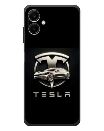 Чехол для Samsung Galaxy A08 с картинкой «Tesla — серебристое авто» Чехол для Samsung Galaxy A08 с картинкой «Tesla — серебристое авто»
